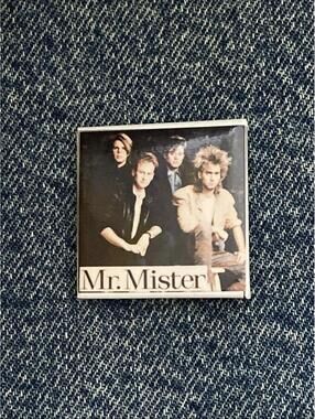 VINTAGE Mr Mister Badge Button Pinback Pin Retro Music Tour #351 80s Concert